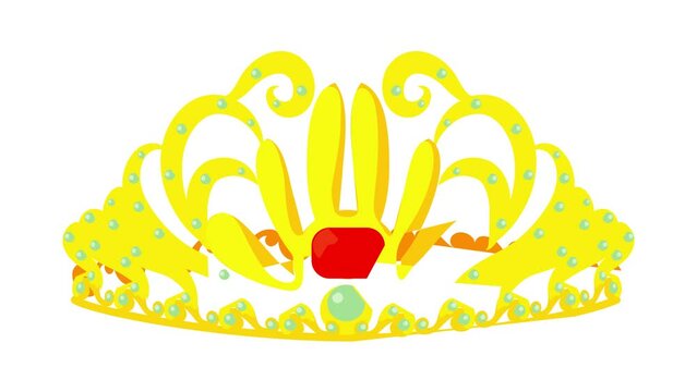 Aureola icon animation best cartoon object on white background