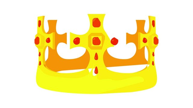Crown Prince icon animation best cartoon object on white background