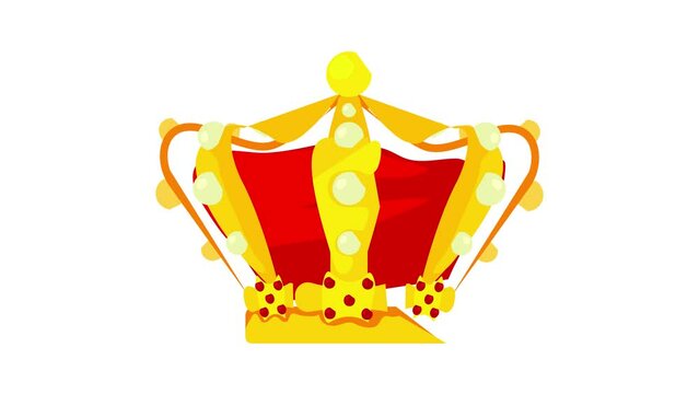 Regalia icon animation best cartoon object on white background