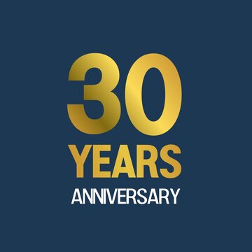 Anniversary logo with gold color inscription for a festive event, wedding, greeting card, invitation and party for 10,18,20,25,30,50,55,60 years