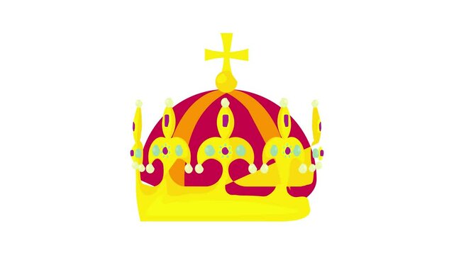 Miter icon animation best cartoon object on white background