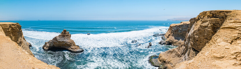 Landscape of the Paracas National Reserve in Peru