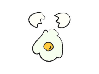 卵　たまご　手描き　イラスト