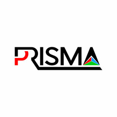 Prism Typography Colorful Logo Design