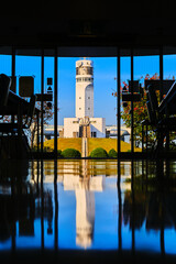Lighthouse reflecting on the floor