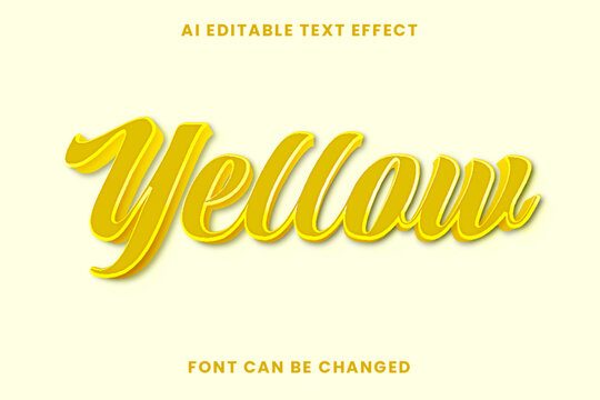 Yellow Text Effect