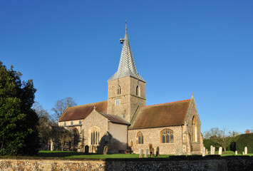 Fototapeta na wymiar Ickleton Village Church in Cambridgeshire