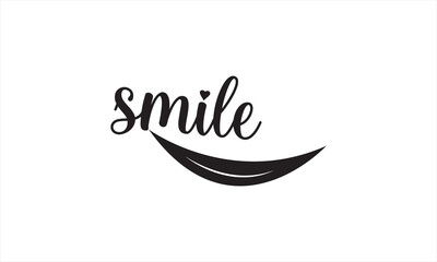 Obraz premium smile minimalist t-shirt design