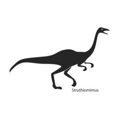 Ancient dinosaur vector icon.Black vector icon isolated on white background ancient dinosaur.