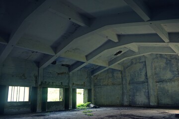 abandoned hall