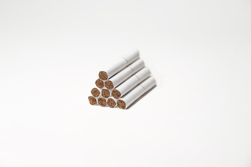 Tobacco sticks for smokeless smoking systems. Tobacco Heating System. Electronic Cigarette Technology, alternative smoking. Tobacco IQOS system.