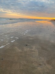 sunset on the beach