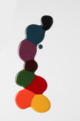 different colors swatch gel polish