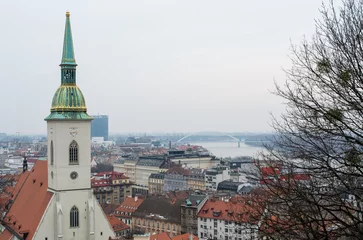 Deurstickers View from Bratislava Castle © Morgana