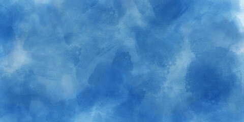 Texture of blue decorative plaster or stucco. Abstract blue watercolor background for design. Art stylized banner with copy space. Vintage blank wallpaper.	blue sky watercolor background. 