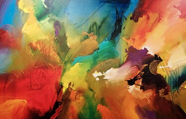 Abstract Explosion of colors