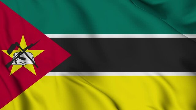 Flag of Mozambique. High quality 4K resolution