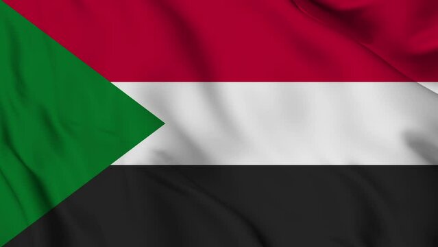 Flag of Sudan. High quality 4K resolution