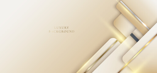 Elegant luxury template abstract background light brown squares layer