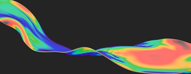 Abstract rainbow light wave futuristic