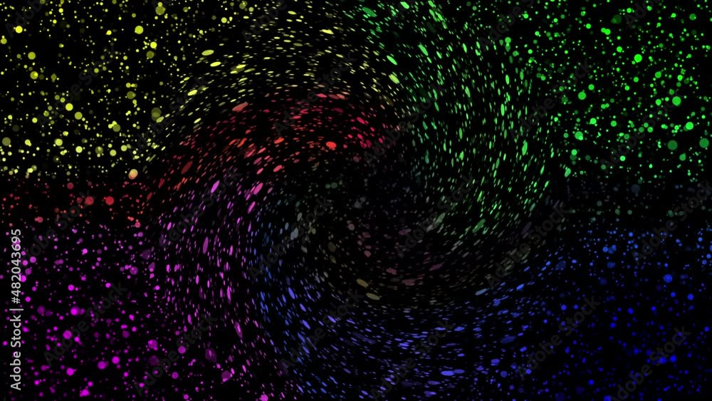 Poster abstract gradient energy tunnel in the galaxy. black holes swallow particles. energy force fields. t