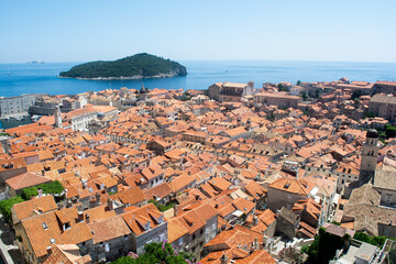 Naklejka na ściany i meble View of old city Dubrovnik