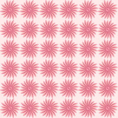 Artistic seamless pattern with abstract flowers vector illustration.