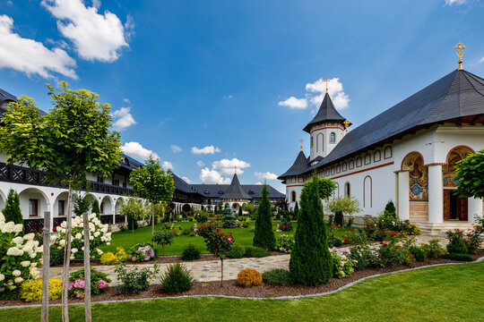 An orthodox monastery in the Bucovina in Romania