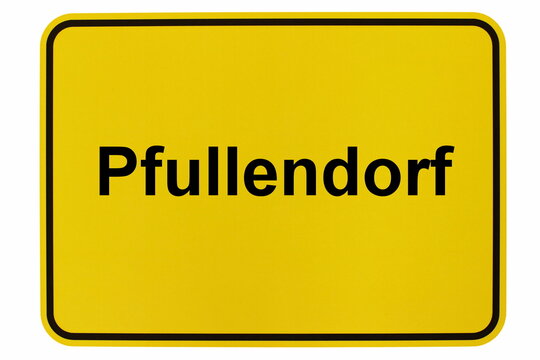 Illustration eines Ortsschildes der Stadt Pfullendorf