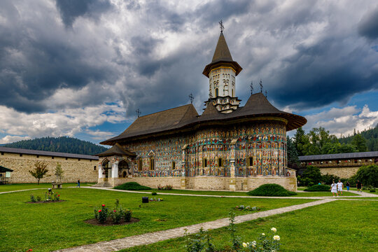 The orthodox monastery of Sucevita in Romania