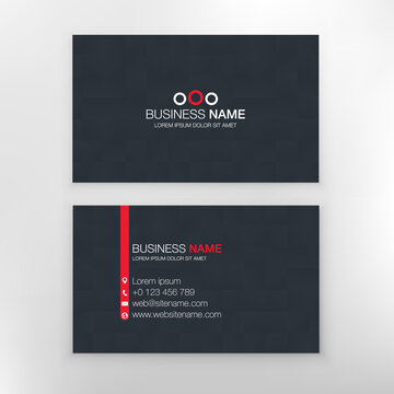 Business card templates. Stationery design. Set. Vector illustration