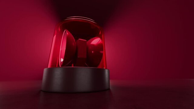 Loop red emergency flasher with volume light