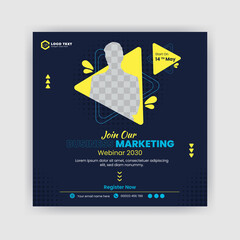 Business marketing social media post template