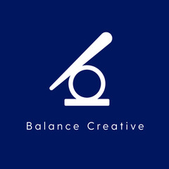 Balance Logo design vector. Media icon. Creative Vision Logotype