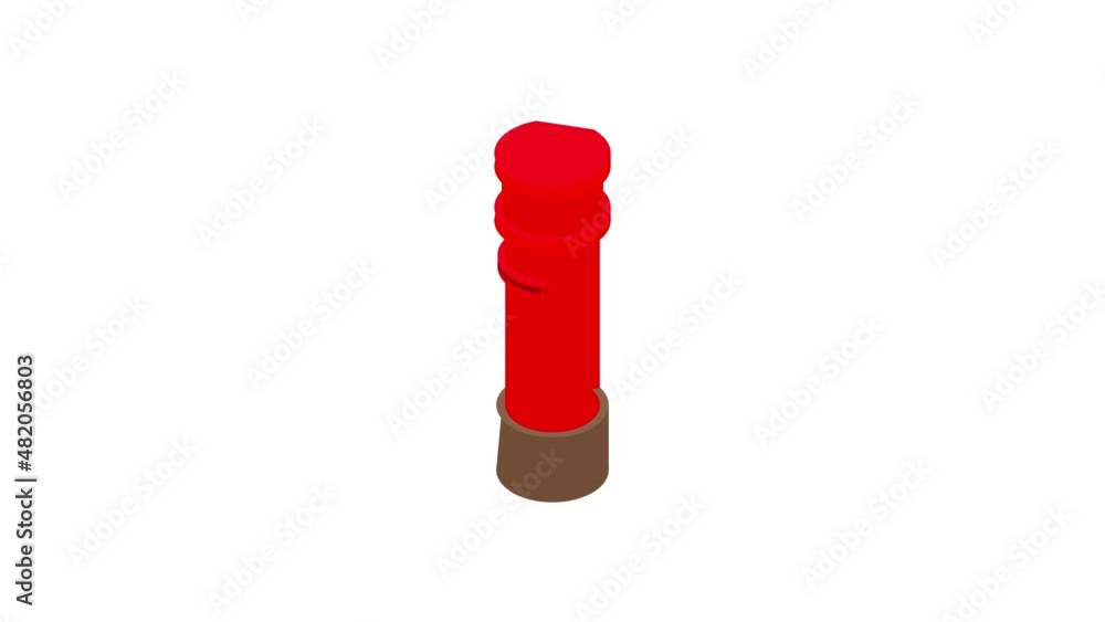 Poster english inbox icon animation best cartoon object on white background
