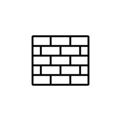 Wall Icon in trendy flat style isolated on white background. Wall brick symbol for your web site design, logo, app, UI. Vector illustration, EPS10.