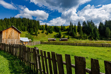 Fototapeta na wymiar The landscape of the Bucovina in Romania
