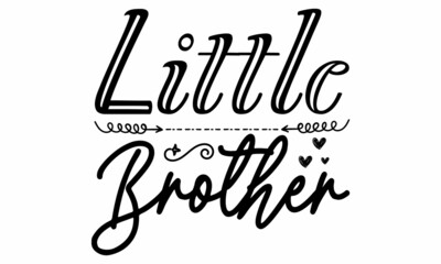 Fototapeta na wymiar Little Brother SVG cut file