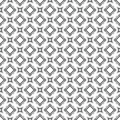 Black and white surface pattern texture. Bw ornamental graphic design. Mosaic ornaments. Pattern template. Vector illustration.