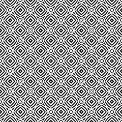 Black and white surface pattern texture. Bw ornamental graphic design. Mosaic ornaments. Pattern template. Vector illustration.