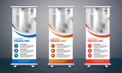 Corporate roll-up banner, Retractable banner design