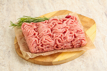 Raw beef minced meat for cooking