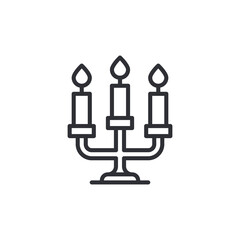 Fototapeta premium chandelier icon, candelabrum vector, light illustration. Chandelier icon. Element of furniture for mobile app and web sites. Vector illustration isolated on a white background. Premium quality symbol.