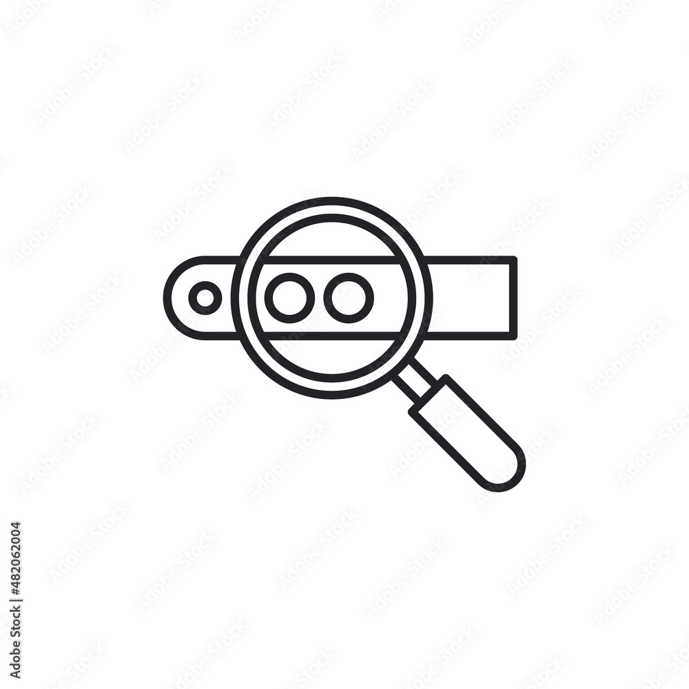 Poster search here. search bar for ui. search bar vector icons in flat design, isolated on white background