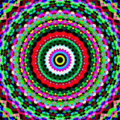 Beautiful multicolor abstract geometric kaleidoscope background, seamless pattern