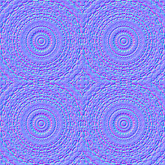 Beautiful multicolor abstract geometric kaleidoscope background, normal map, seamless pattern, 3d rendered