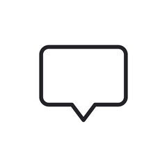 Talk bubble speech icon. Blank empty bubbles vector design elements. Chat on line symbol template. Dialogue balloon sticker silhouette.