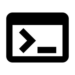 Fototapeta na wymiar Terminal Icon, Command Icon 