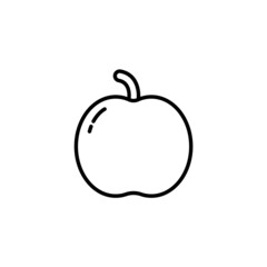 Apple Icon in trendy flat style isolated on white background. Apple Icon page symbol for your web site design Apple Icon logo, app, UI. Apple Icon Vector illustration, EPS10.