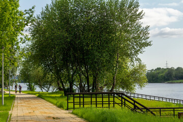 Embankment of the Moskva River in the Kapotnya  district